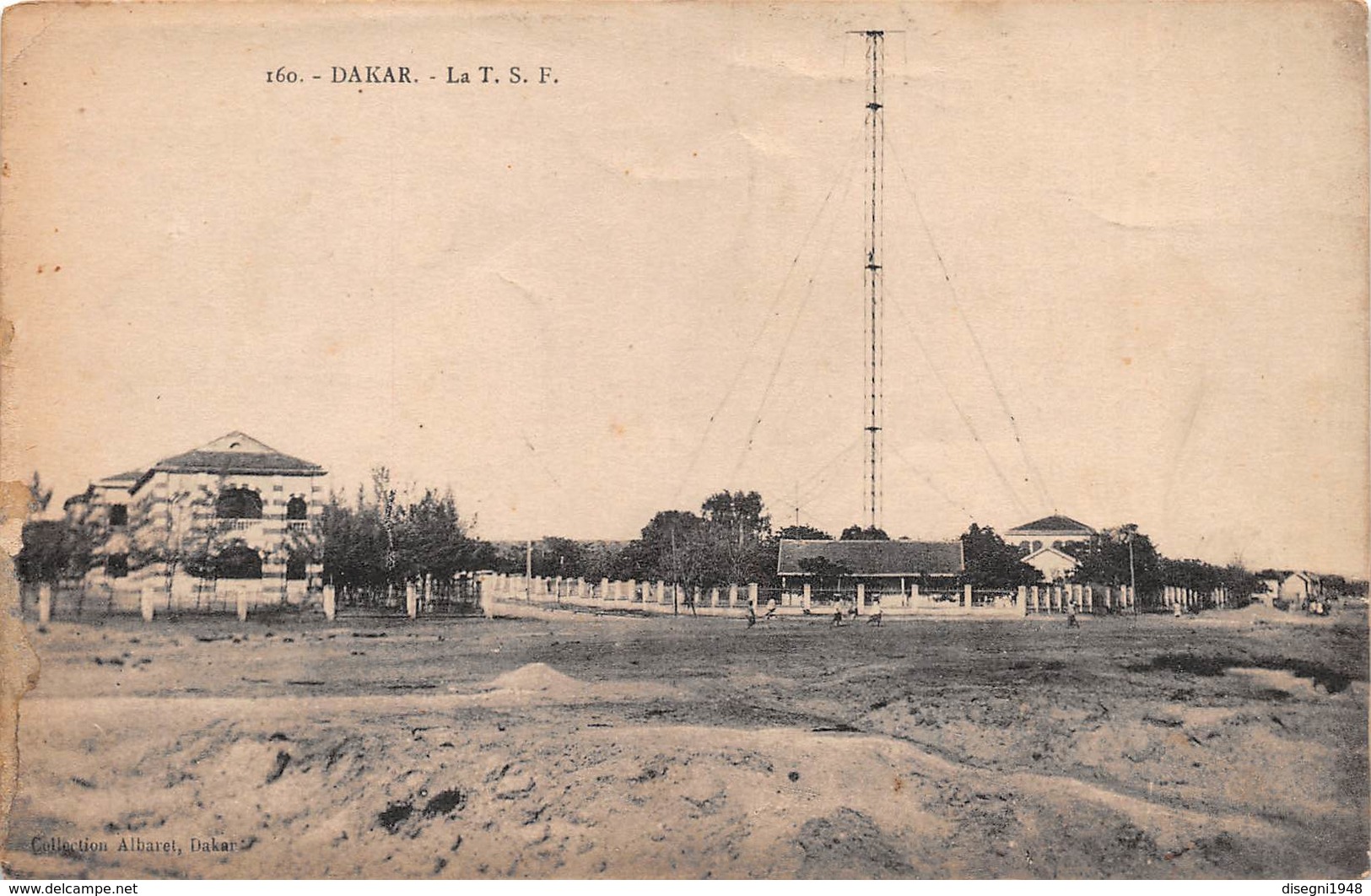 M07851 "DAKAR - LA T.S.F." ANIMATA,ANTENNA RADIO  CART ORIG. NON SPED. - Senegal