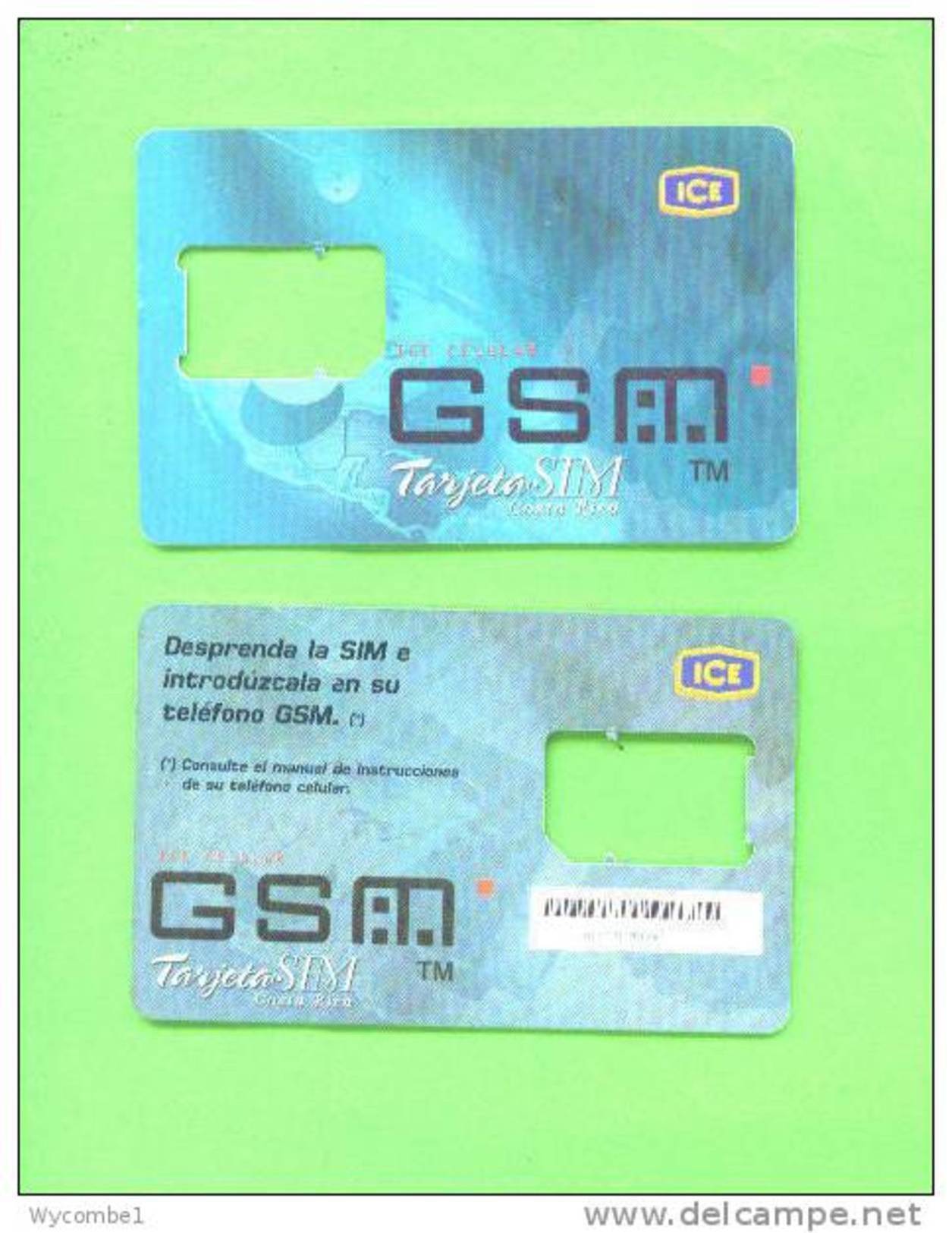 COSTA RICA - SIM Frame Phonecard/ICE GSM - Costa Rica