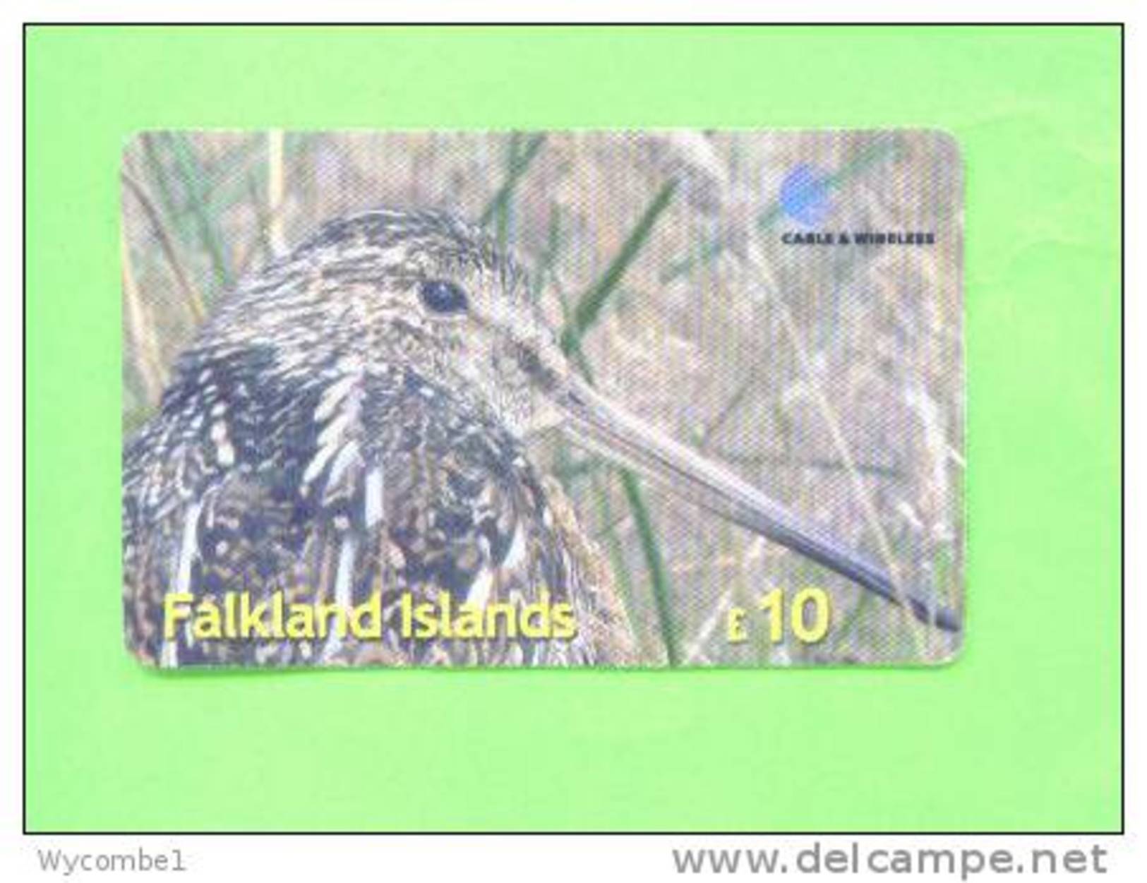 FALKLAND ISLANDS - Remote Phonecard/Bird - Pájaros Cantores (Passeri)