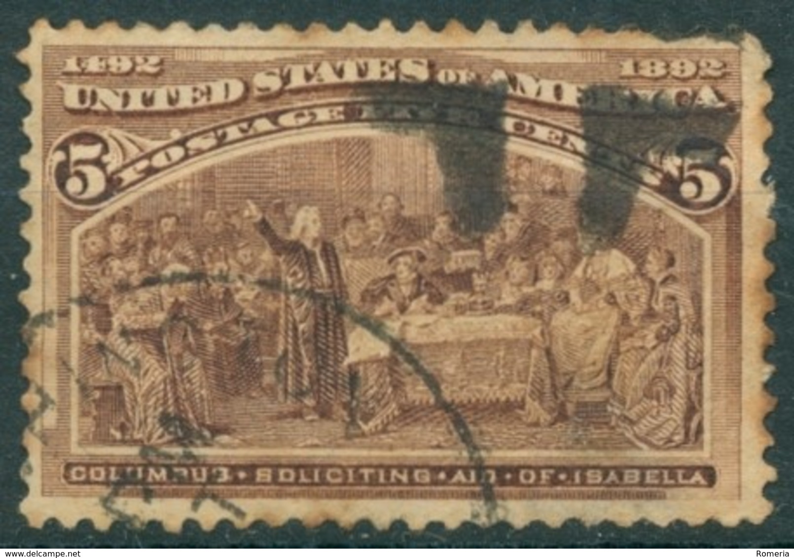 Etats Unis - 1890/1893 - Yt 85 - 400 ème Anniversaire De La Découverte De L'Amérique - Oblitéré - Used Stamps