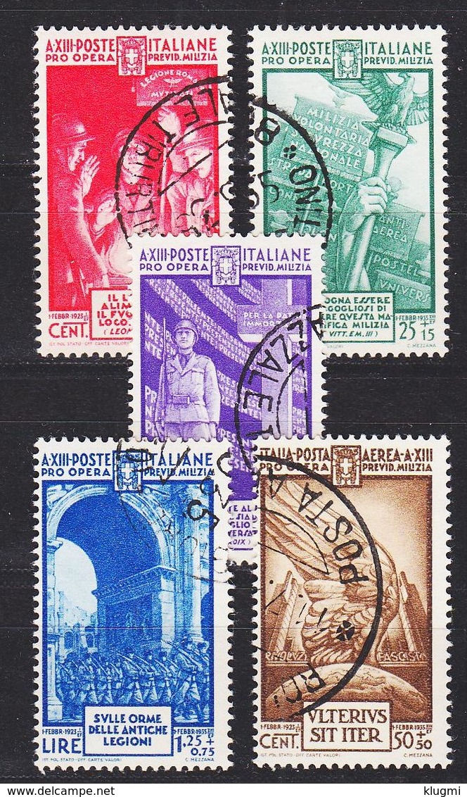 ITALIEN ITALY [1935] MiNr 0523-27 ( O/used ) - Usati