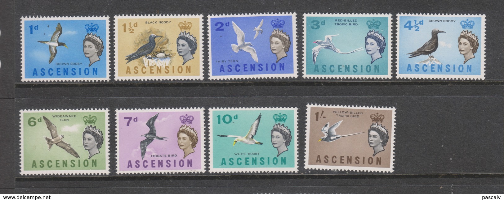 Yvert 76 / 84 ** Et  * Neuf Avec Et Sans Charnière MNH MH Bird Oiseaux - Ascension (Ile De L')