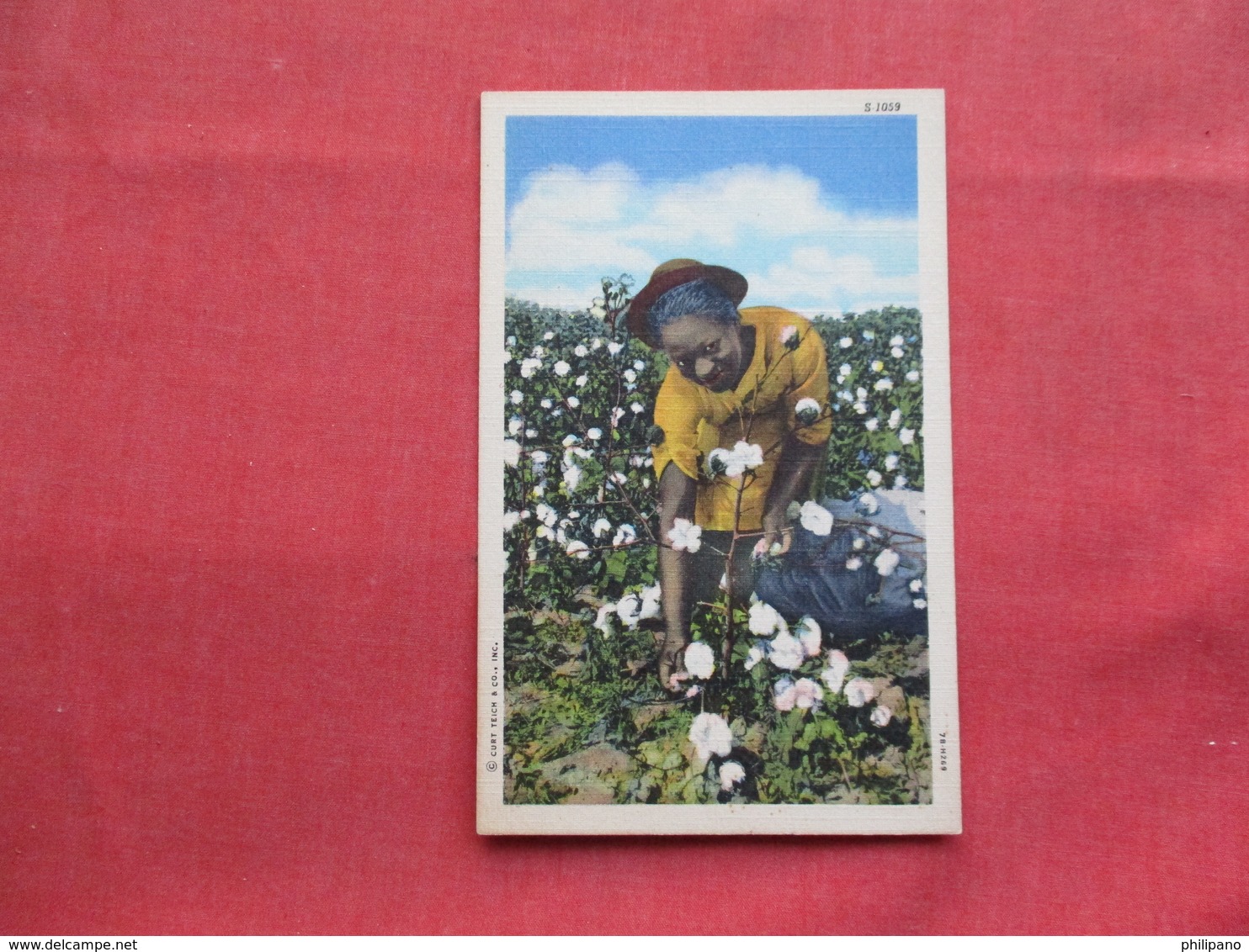 > Black Americana   Female Picking Cotton   Ref 3243 - Black Americana