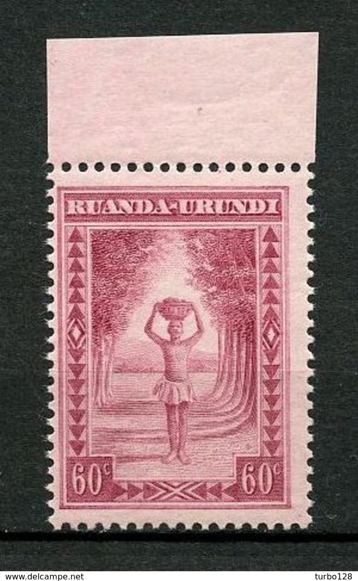 RUANDA URUNDI 1931 N° 97 ** Neuf MNH Superbe Porteur Indigène - Neufs