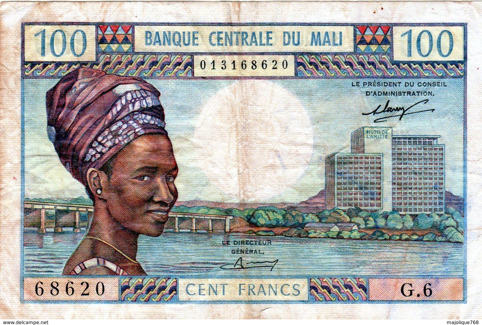 Billet De 100 Francs ND ( 1972-73 ) De La Banque Centrale Du Mali -en T T B - - Malí