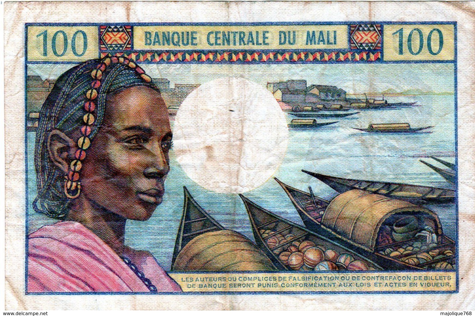 Billet De 100 Francs ND ( 1972-73 ) De La Banque Centrale Du Mali -en T T B - - Malí