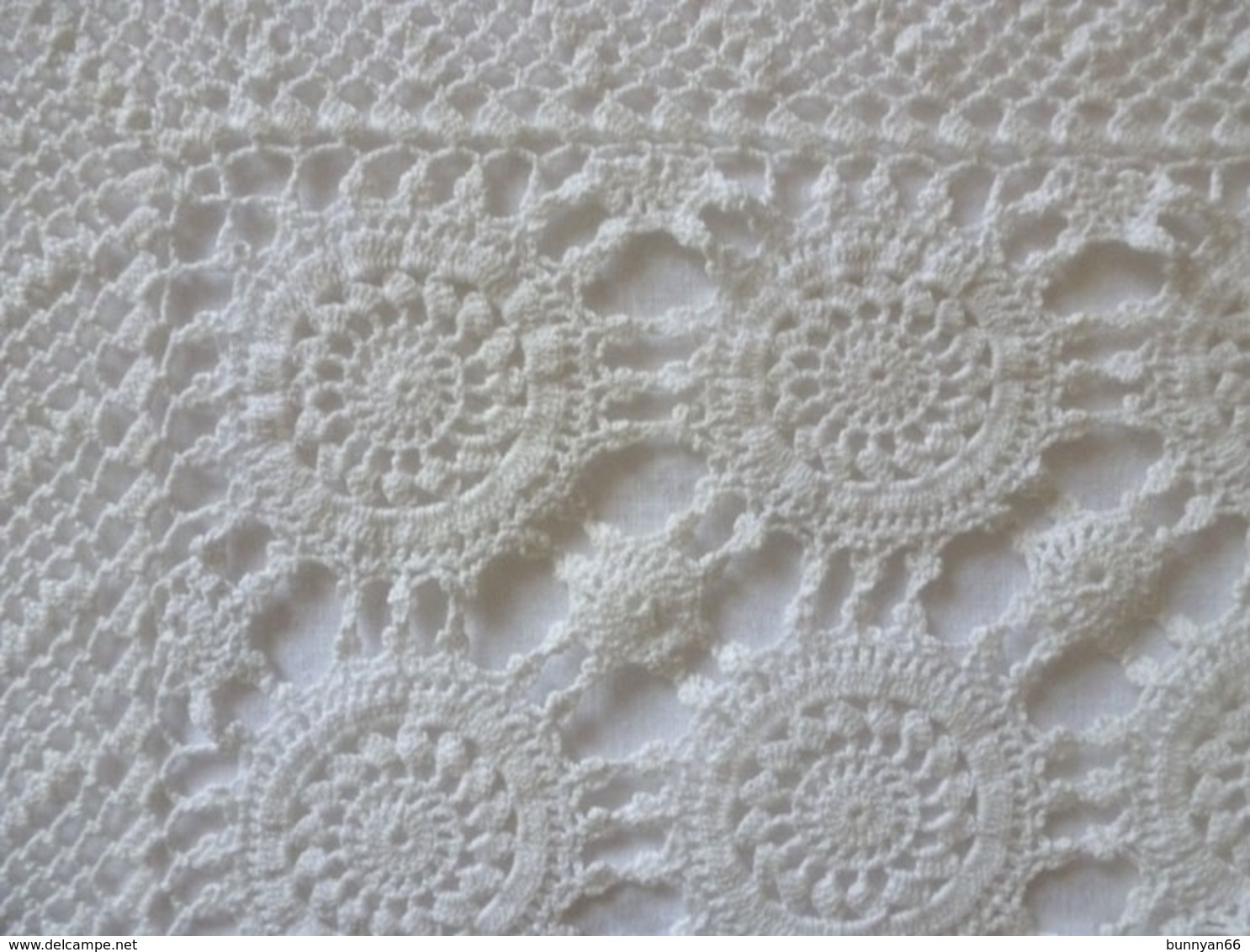 JETE DE LIT COUVRE LIT AMERICAIN CROCHET BLANC Début XXe USA ETATS-UNIS - Tagesdecken/Überwürfe