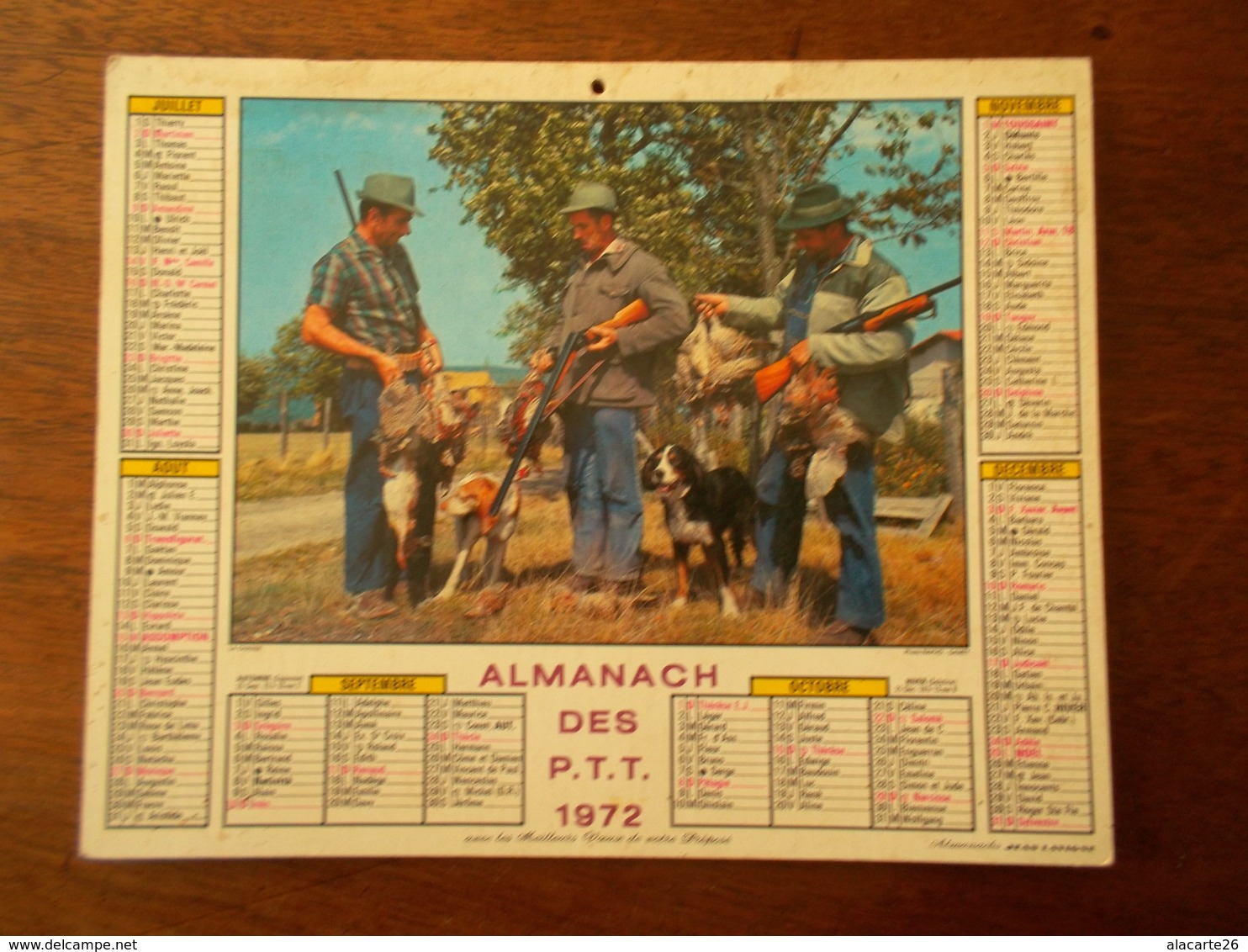 CALENDRIER / ALMANACH DES PTT 1972 - Grand Format : 1971-80