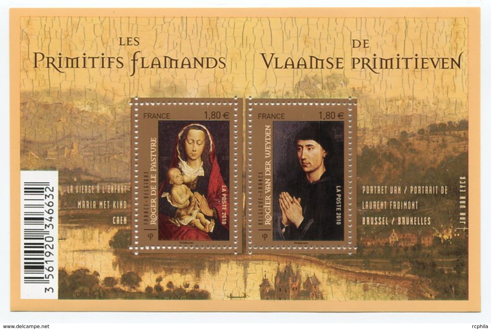 RC 12084 FRANCE BF N° F4525 ART LES PRIMITIFS FLAMANDS BLOC FEUILLET NEUF ** A LA FACIALE - Mint/Hinged