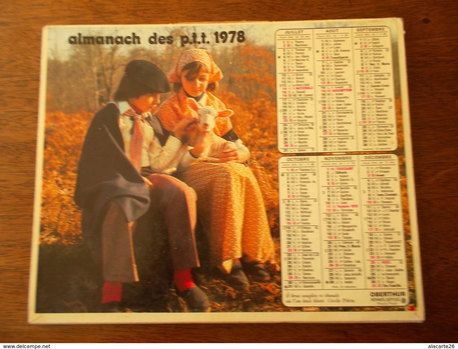 CALENDRIER / ALMANACH DES PTT 1978 - Grand Format : 1971-80