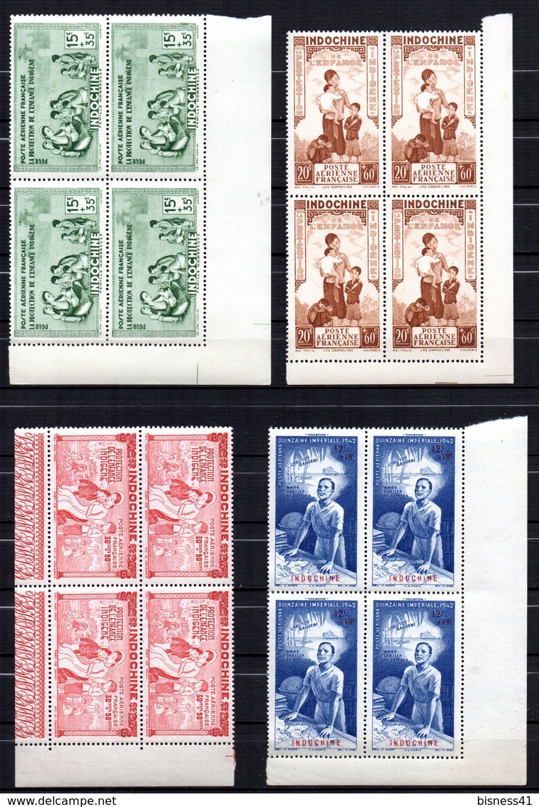 Col 13 / Indochine  PA N° 20 à 23 Bloc De 4  Neuf  XX MNH  Cote : 19,30 € - Nuovi