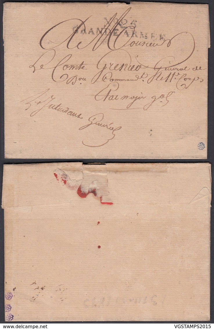 France - Lettre " Nº 25 Grande Armée  "  (7G37423) DC2633 - Legerstempels (voor 1900)