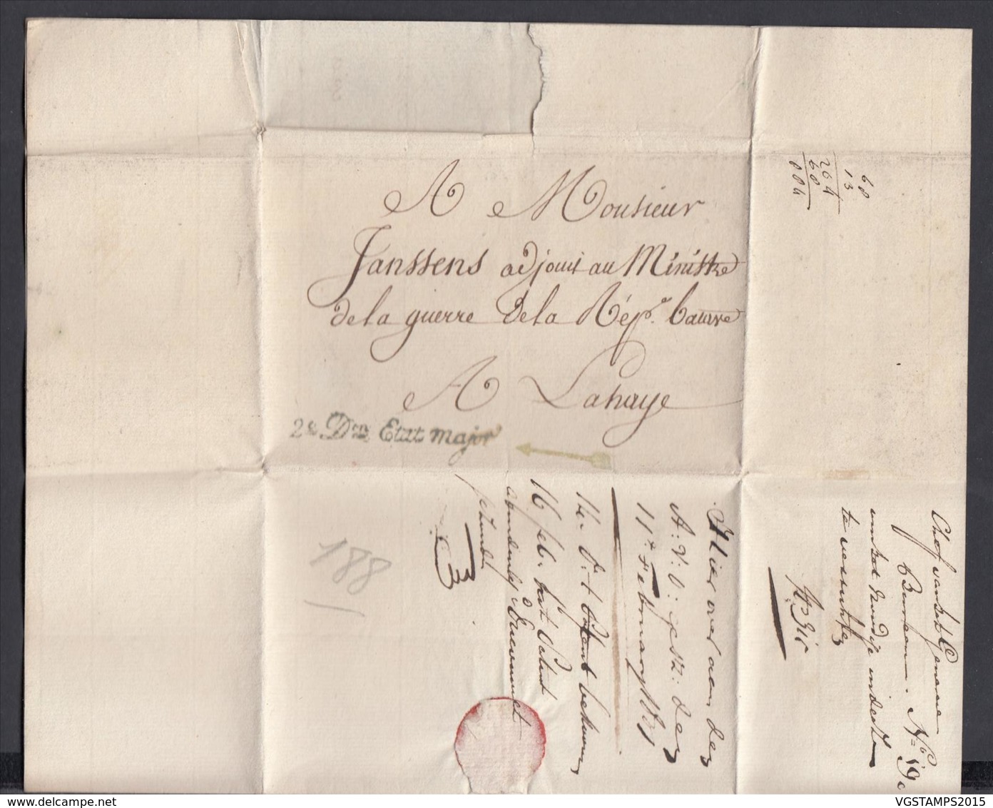 France - Lettre 1807 " Nº44 Grande Armée " (7G37423) DC2642 - Marques D'armée (avant 1900)