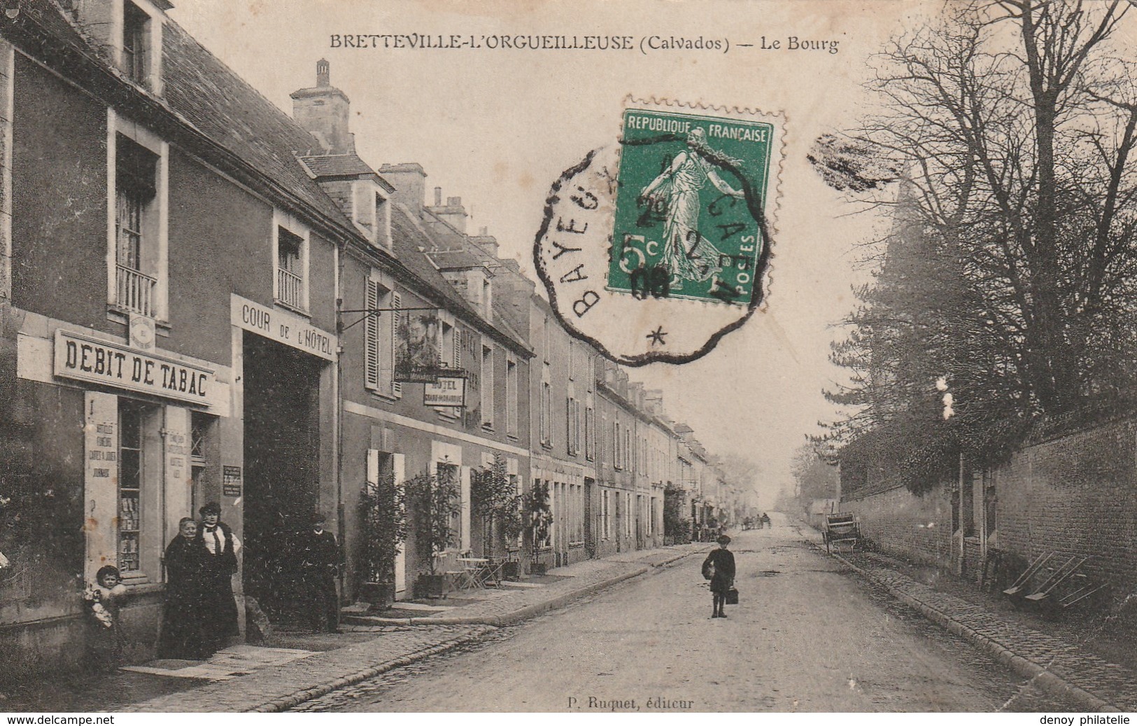 14/ Brettteville -L'Orgueilleuse - Le Bourg - Debit De Tabac - Belle Carte - Autres & Non Classés