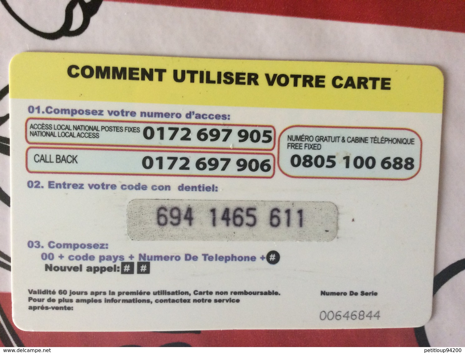 CARTE PREPAYEE SATURN 3  *7.5€  5611 - Autres & Non Classés