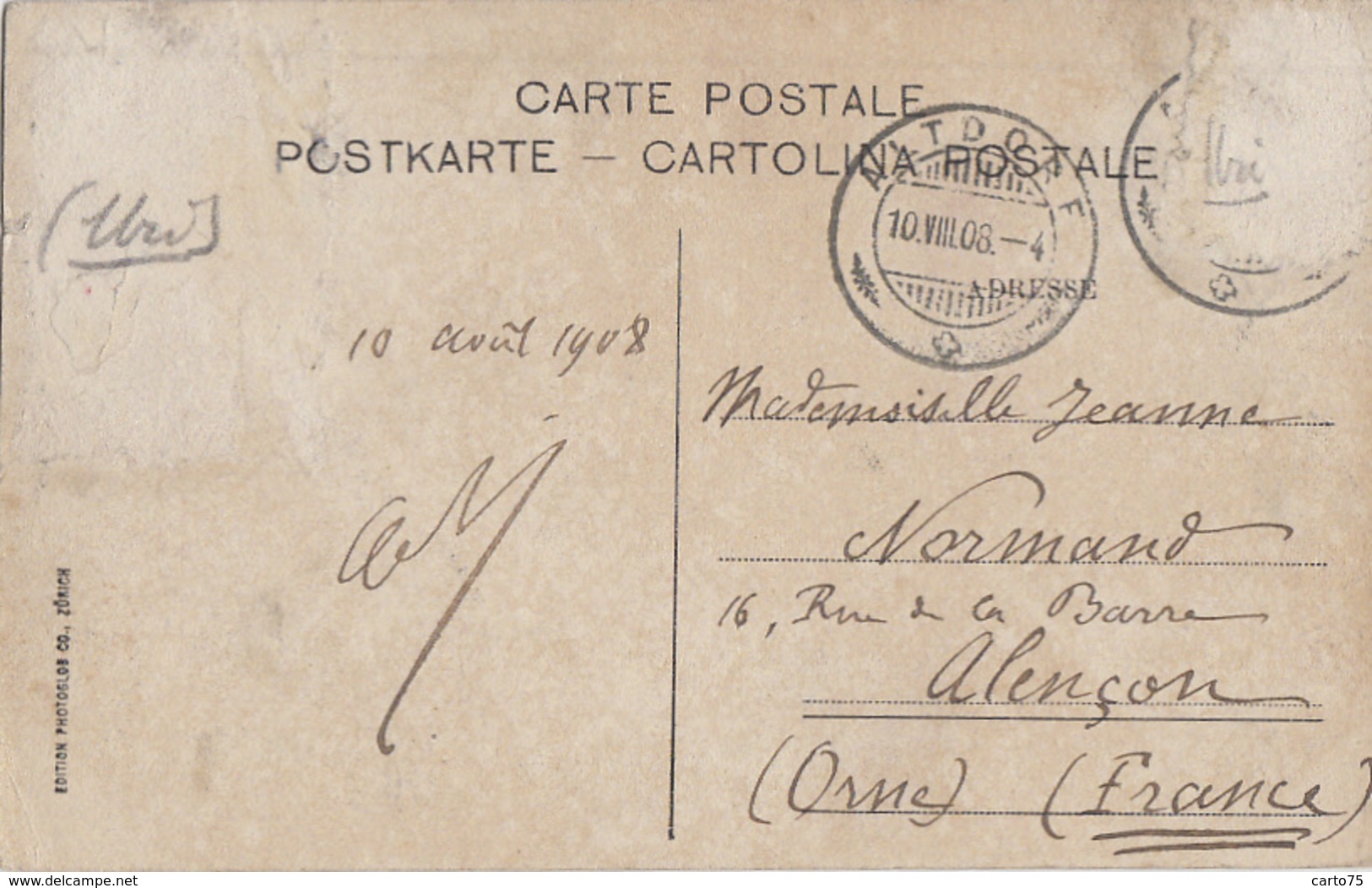 Suisse - Altdorf - Panorama Ville - Postmarked 1908 - Altdorf