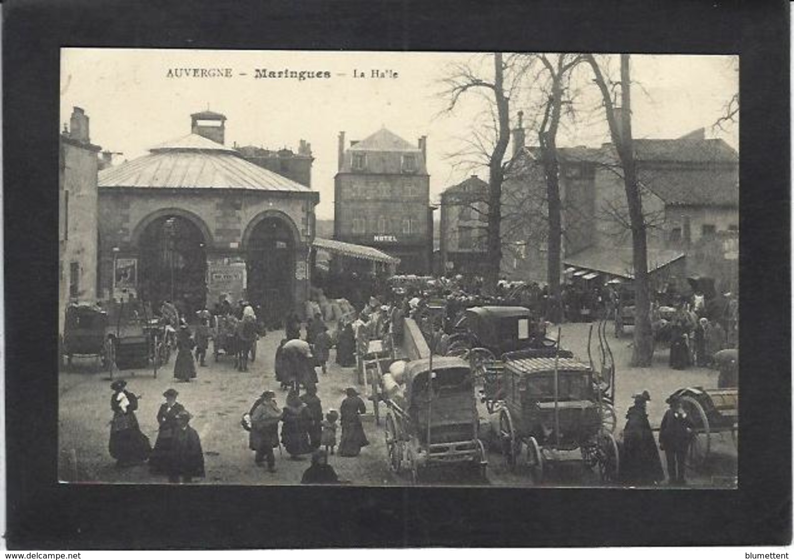 CPA Puy De Dôme 63 écrite Maringues Marché Market - Maringues