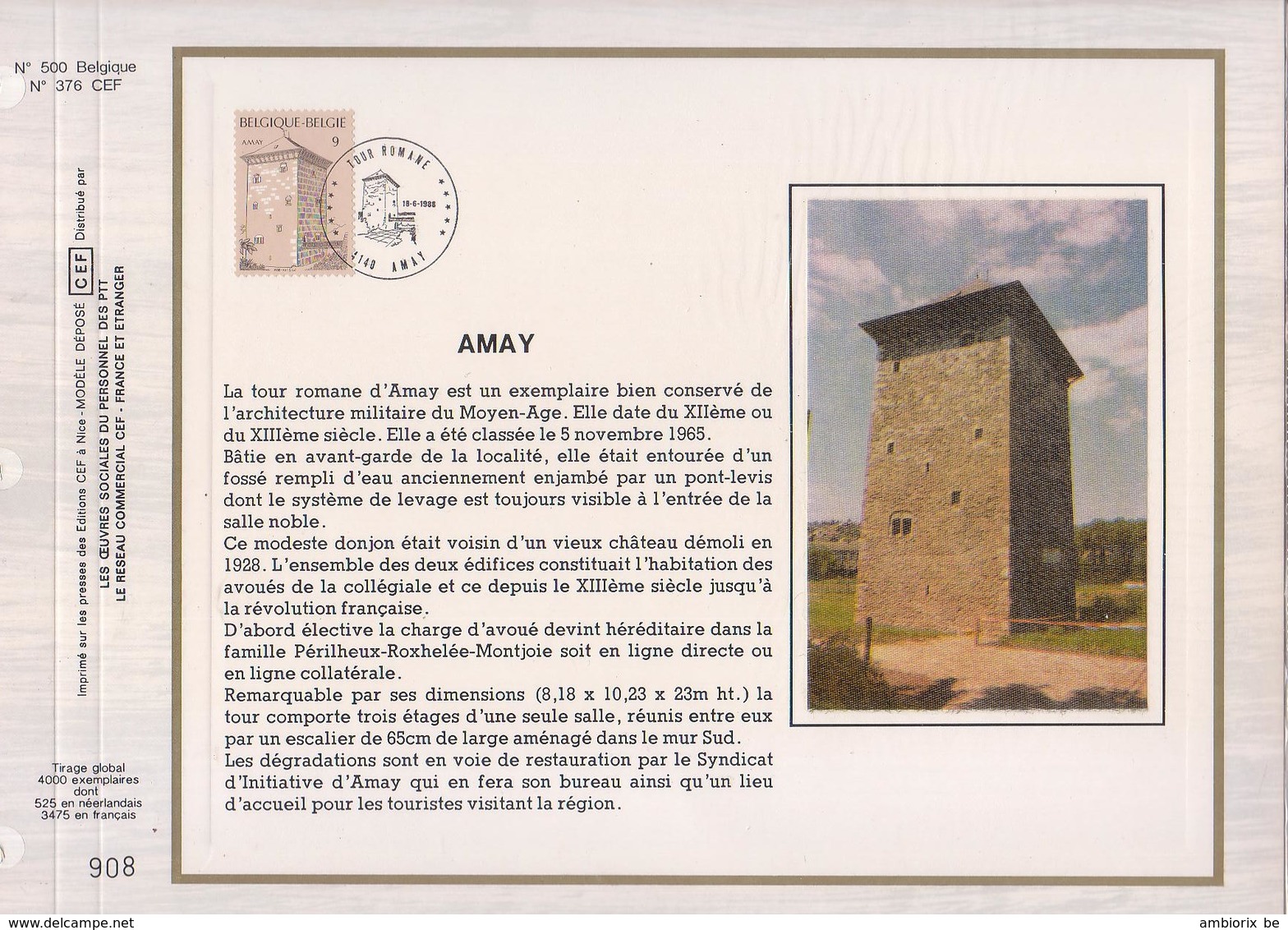 Carte CEF - 2288 - Amay - 1981-1990