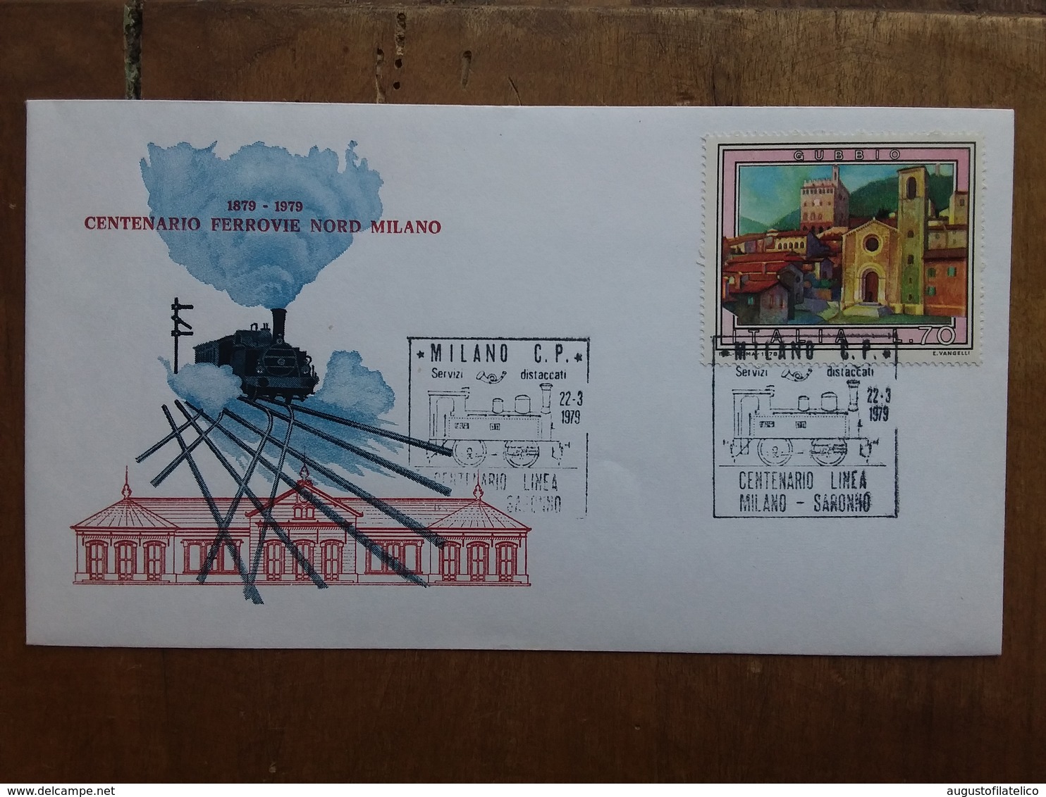 REPUBBLICA - Centenario Ferrovie Nord Milano-Saronno + Spese Postali - FDC