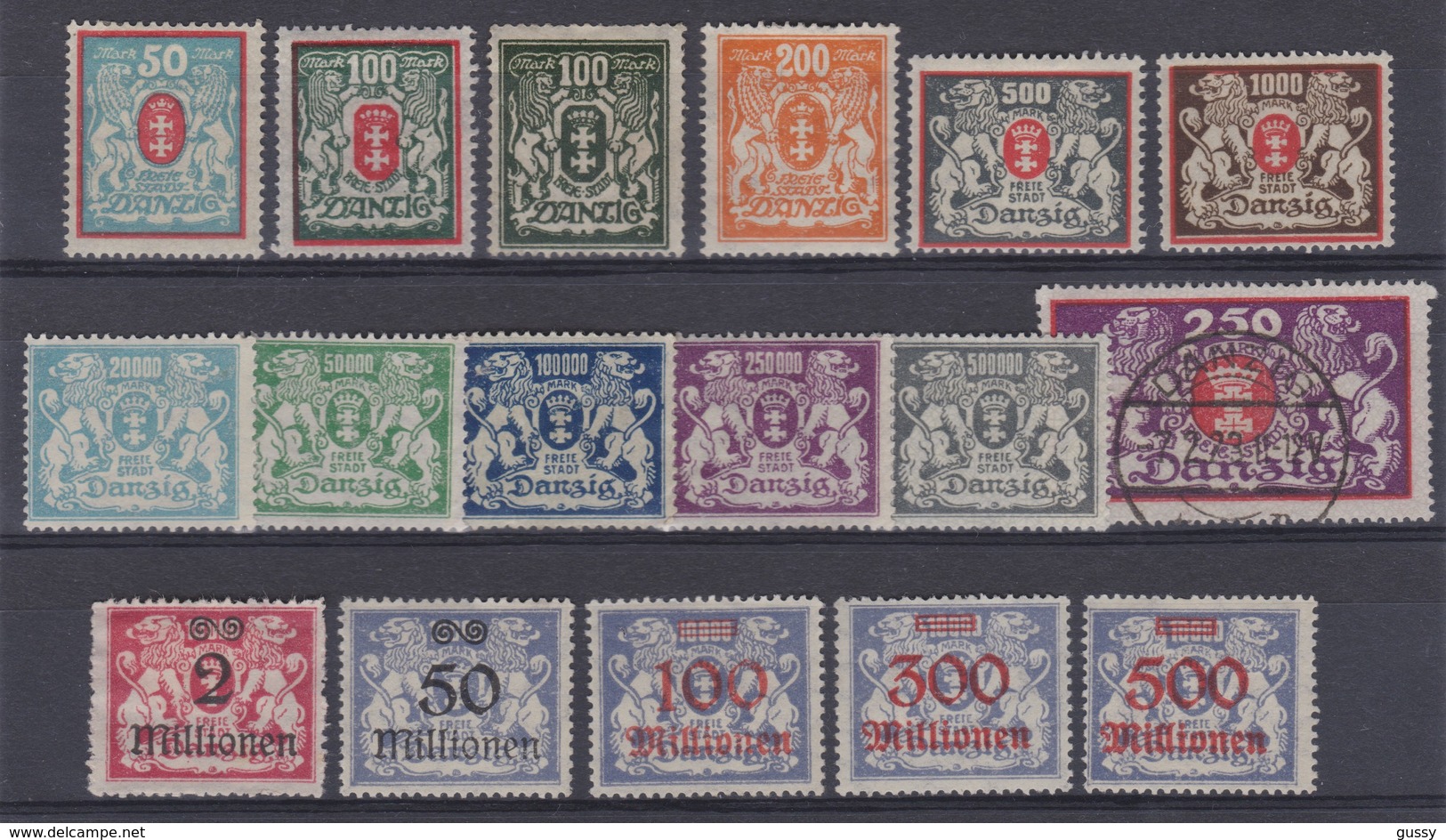 ALLEMAGNE  DANZIG 1921-23:  Lot De Timbres - Autres & Non Classés