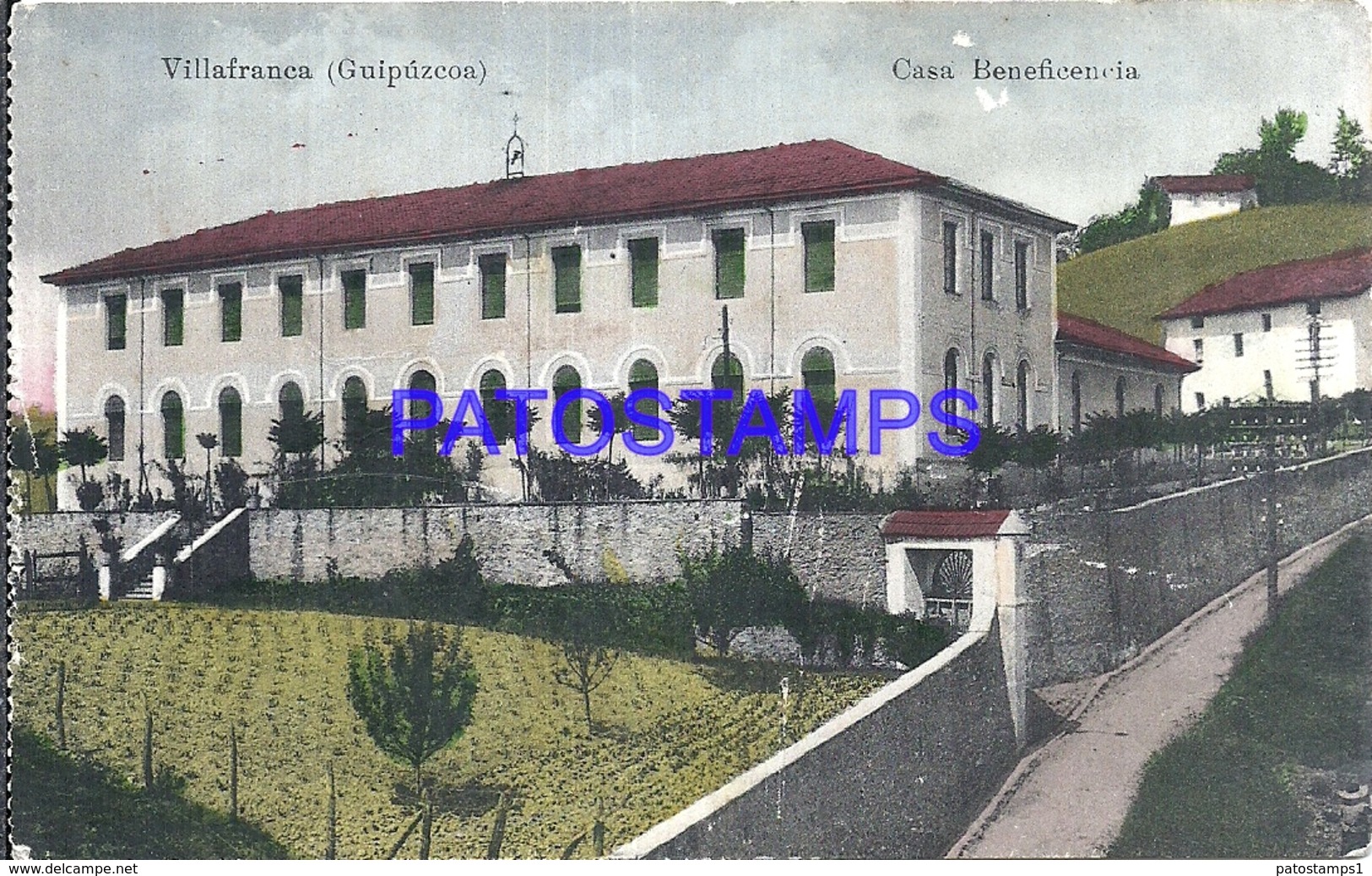 109516 SPAIN ESPAÑA VILLAFRANCA GUIPUZCOA PAIS VASCO CASA BENEFICENCIA POSTAL POSTCARD - Otros & Sin Clasificación