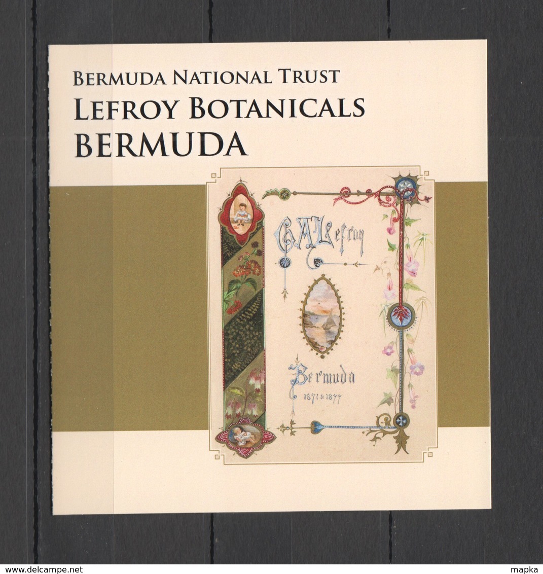 WW771 BERMUDA FLORA FLOWERS LEFROY BOTANICALS #1092-01 MICHEL 14 EURO BOOKLET MNH - Autres & Non Classés