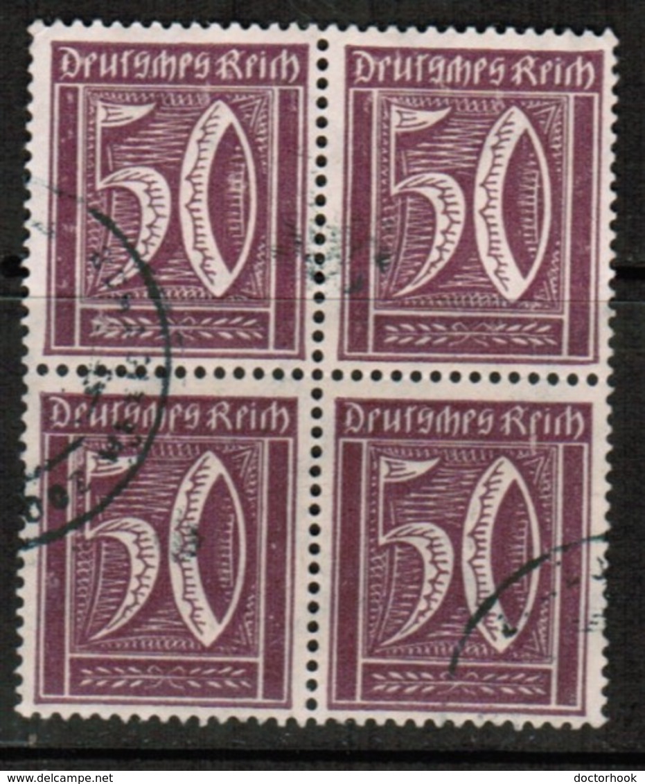 GERMANY  Scott # 167  VF USED BLOCK Of 4 (Stamp Scan # 474) - Used Stamps