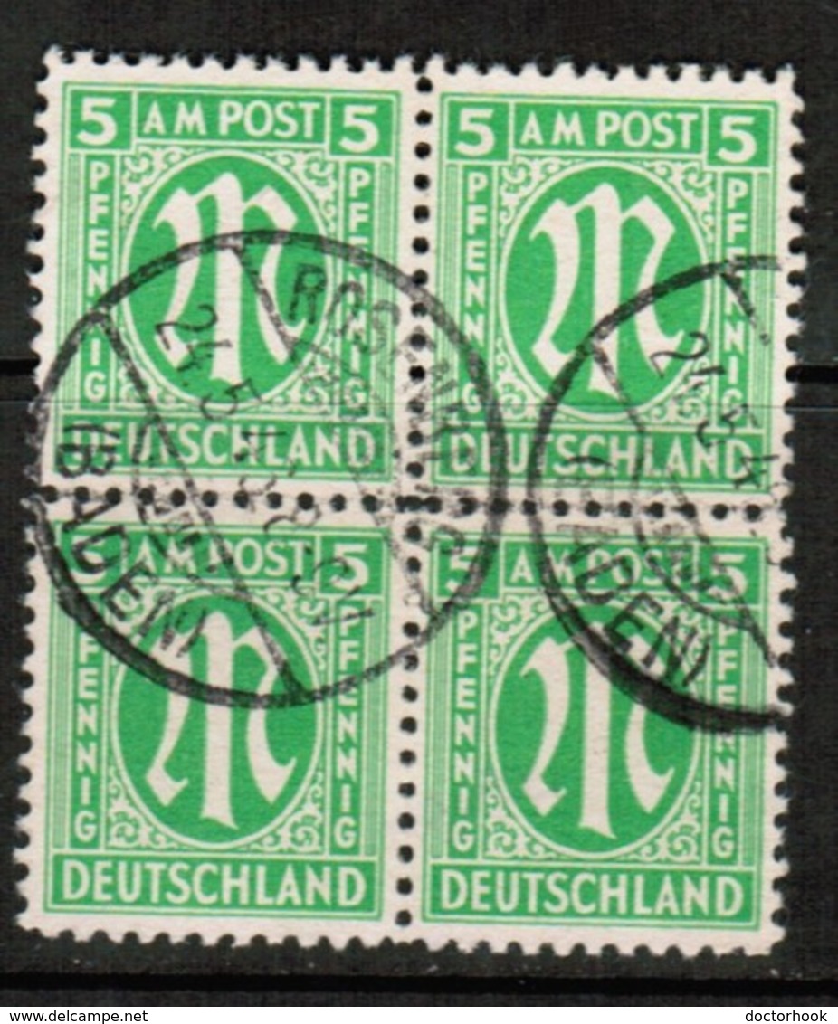 GERMANY  Scott # 3N 4a  VF USED BLOCK Of 4 (Stamp Scan # 474) - Other & Unclassified