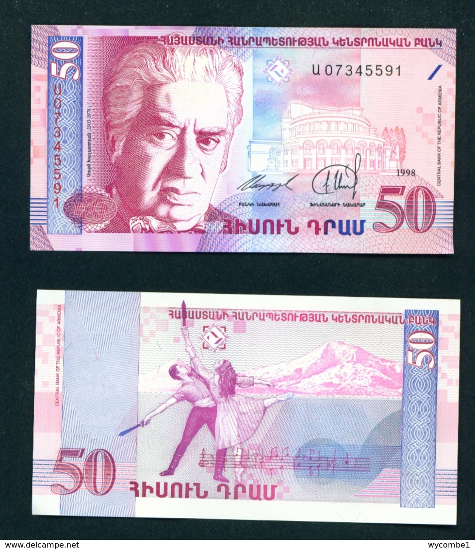 ARMENIA  -  1998  50 Dram  UNC - Armenia