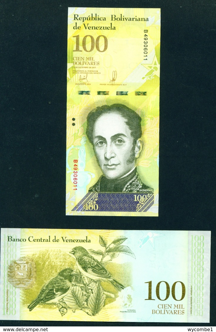 VENEZUELA  -  2017  100 Bolivars  UNC - Venezuela