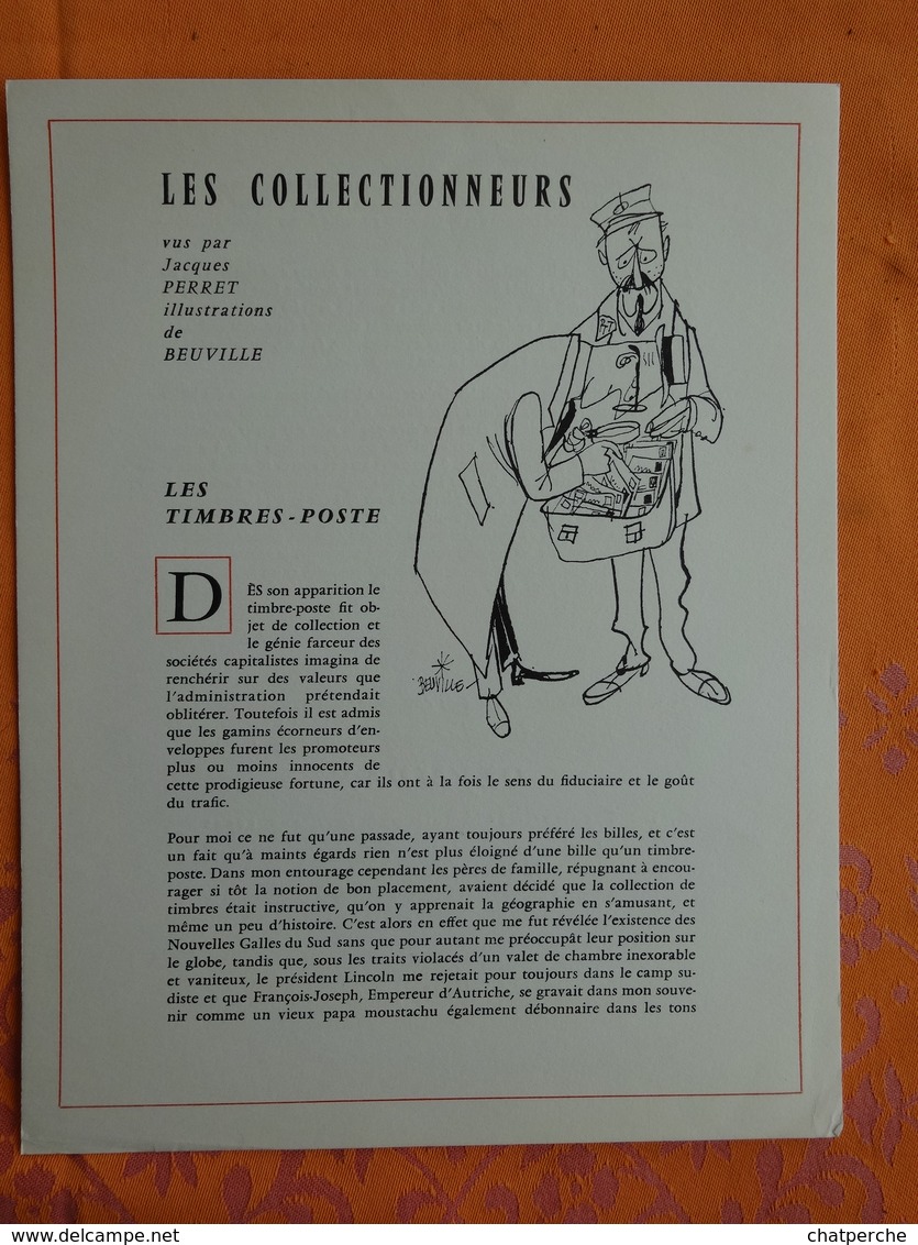 PUBLICITE PHARMACEUTIQUE LES COLLECTIONNEURS PORTE-FOLIO 12 PLANCHES VUES JACQUES PERRET ILLUSTRE BEUVILLE SOLDAT PIPES