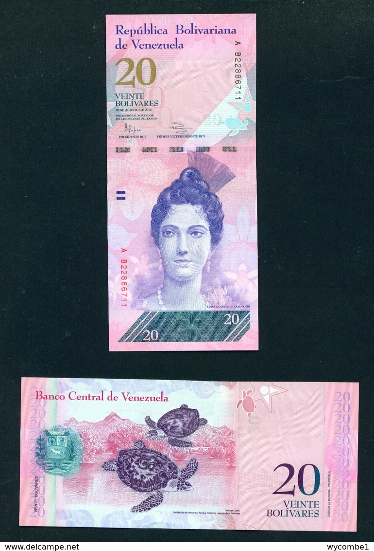 VENEZUELA  -  2014 20 Bolivars  UNC - Venezuela