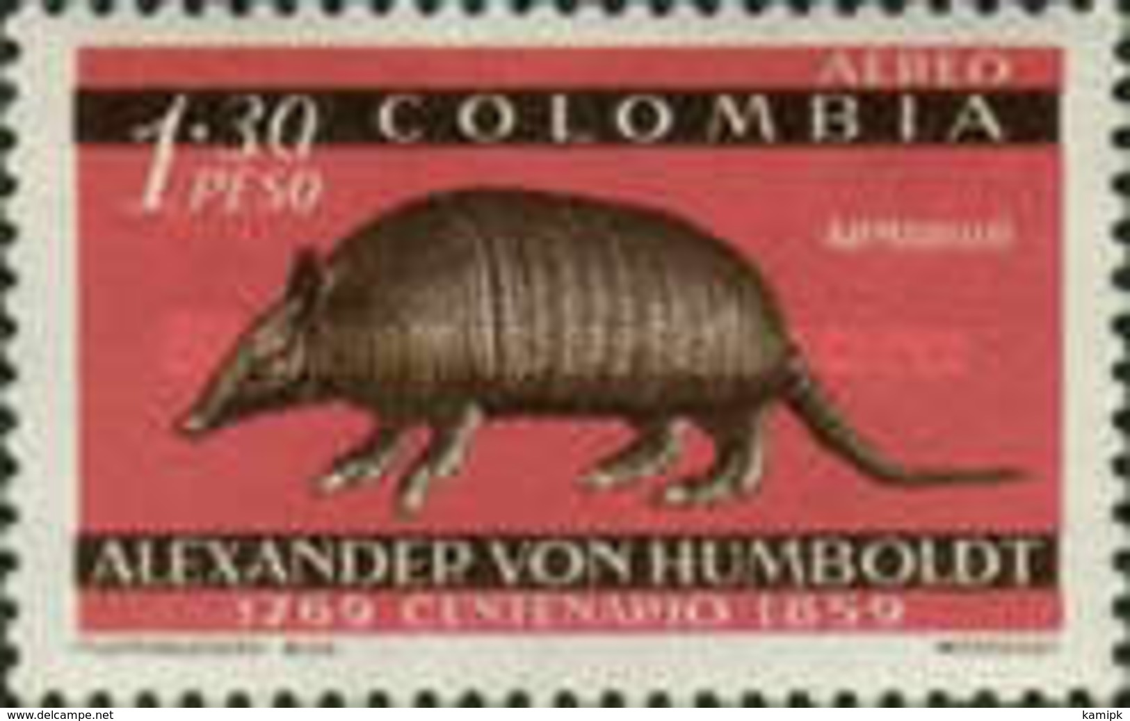 USED STAMPS Colombia - The 100th Anniversary Of The Death Of Alexandor Von-1960 - Colombia
