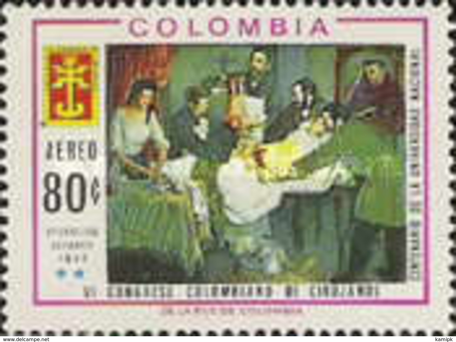 USED STAMPS Colombia - Airmail - The 6th Colombian Surgeons' Co -1967 - Colombie