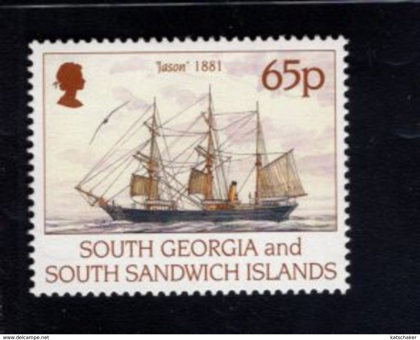 740900183 POSTFRIS  MINT NEVER HINGED EINWANDFREI SCOTT 197 SHIPS JASON 1881 - Géorgie Du Sud