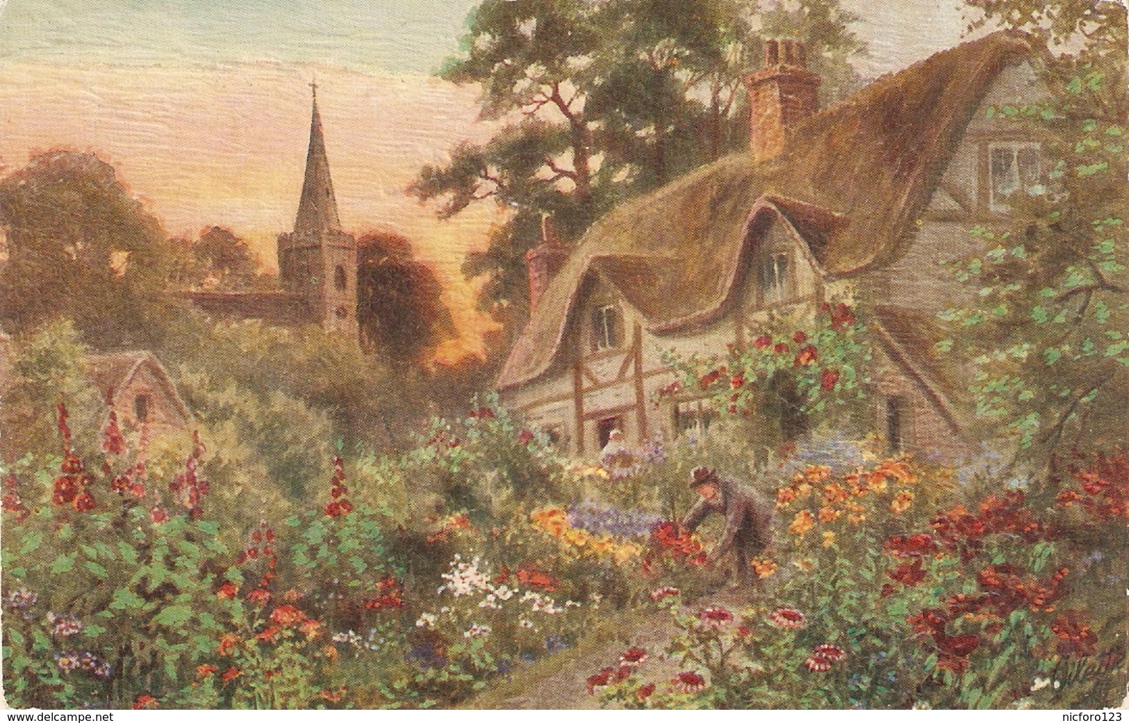 "·Cottae Gardens" Tuck Oiette Postcard # 8463 - Tuck, Raphael