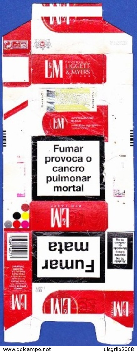 Portugal - LM Red Label / Fábrica Tabacos Micaelense, Ponta Delgada Açores - Contenitori Di Tabacco (vuoti)