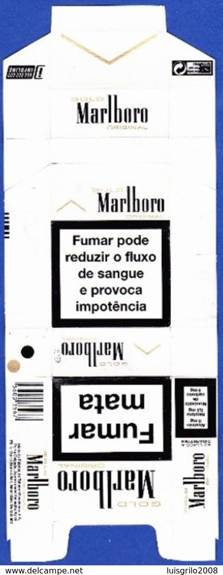 Portugal - MARLBORO Gold / Fábrica Tabacos Micaelense,  Ponta Delgada Açores - Etuis à Cigarettes Vides
