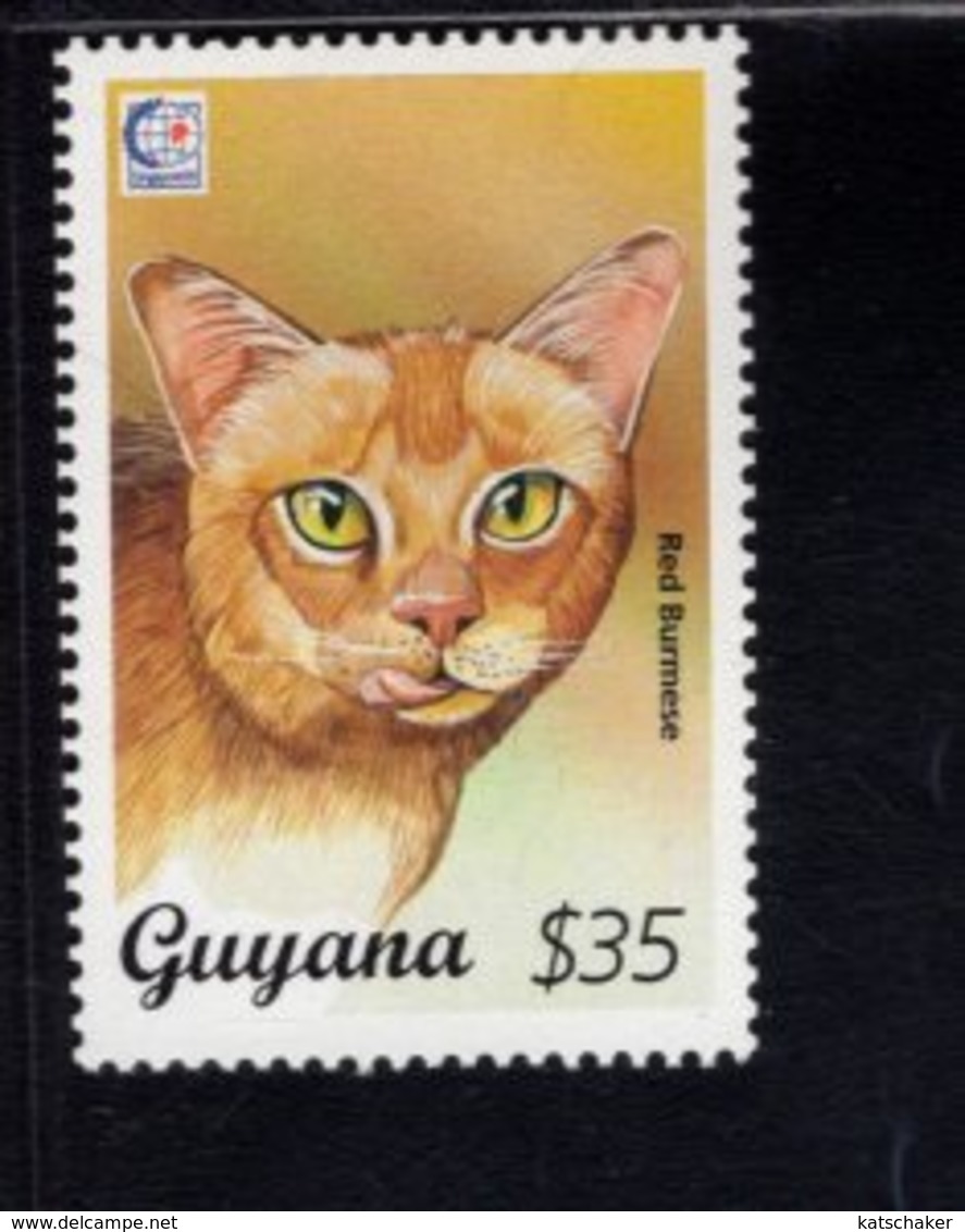 740908643 POSTFRIS  MINT NEVER HINGED EINWANDFREI SCOTT 2945C DOMESTIC CAT RED BURMESE - Guyane (1966-...)