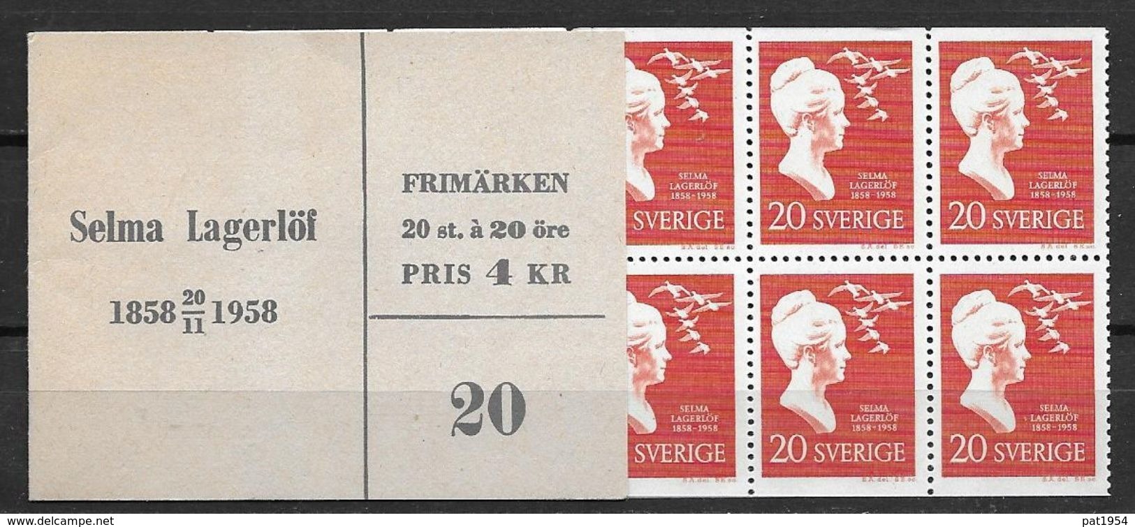 Suède 1958 Carnets C 434 Neuf Selma Lagerlof - 1951-80