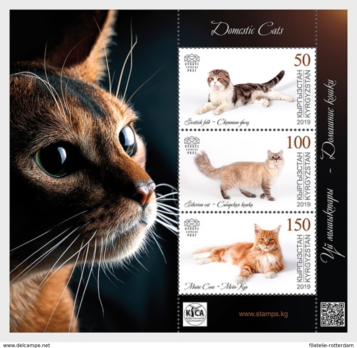 Kirgizië / Kyrgyzstan - Postfris / MNH - Sheet Cats 2019 - Kirgizië