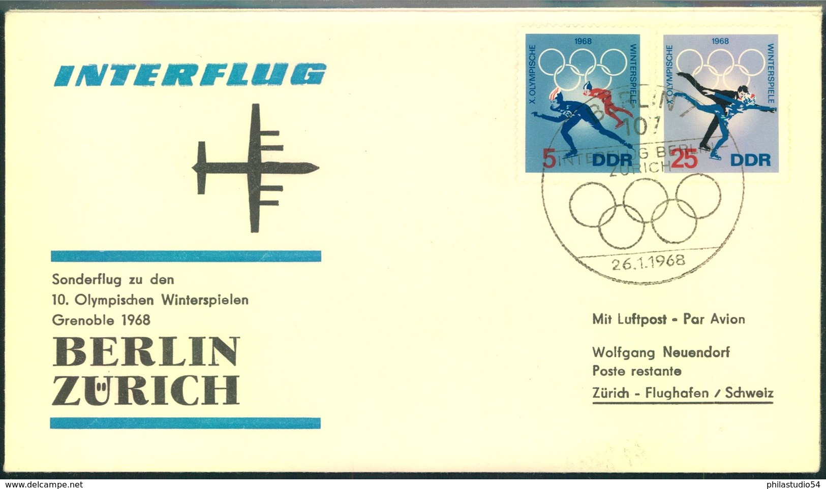 1960/1968, 11 Erstflugbelege Lufthansa/Interflug Der DDR - Other & Unclassified