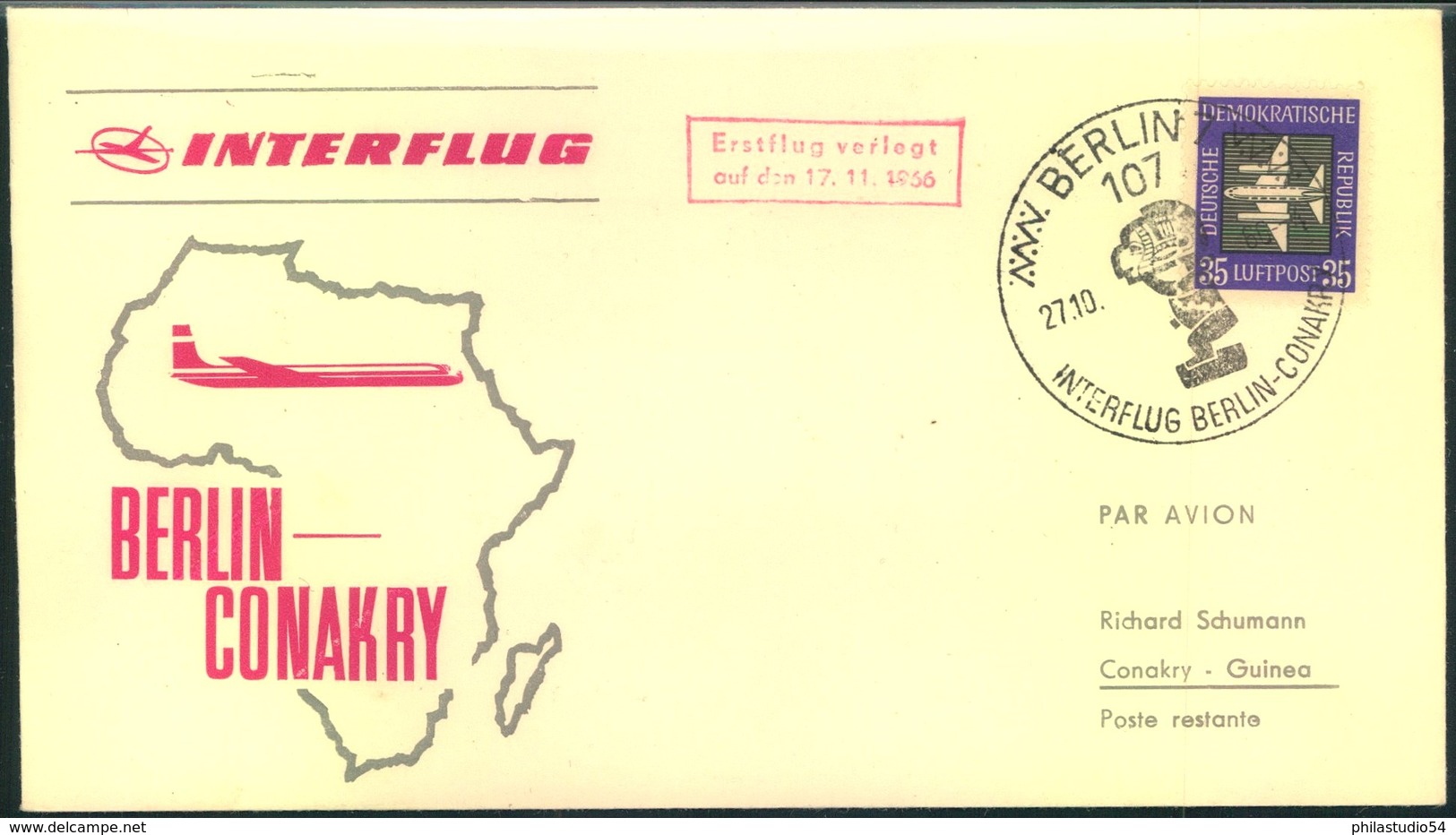 1960/1968, 11 Erstflugbelege Lufthansa/Interflug Der DDR - Altri & Non Classificati