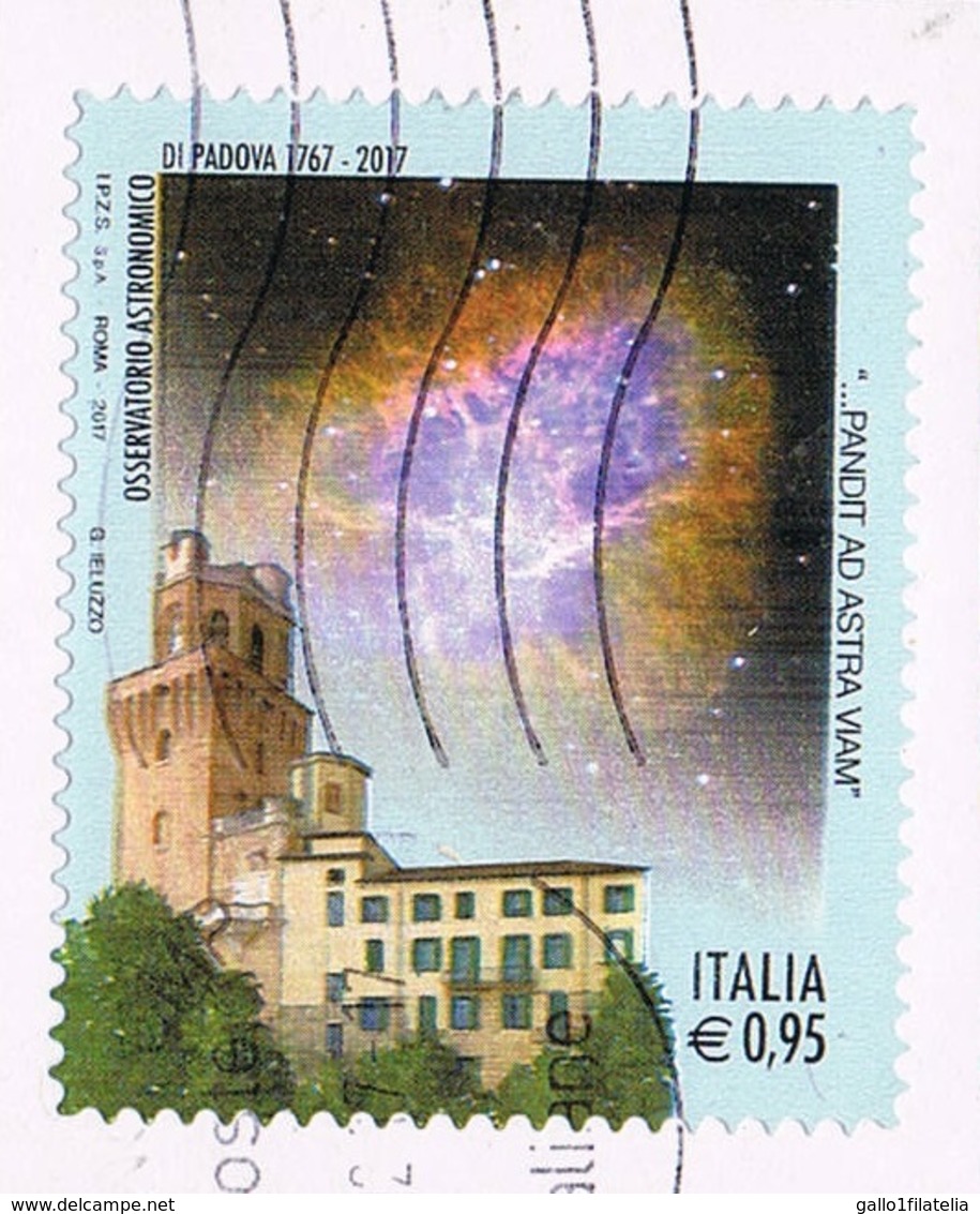 2017 - ITALIA / ITALY - OSSERVATORIO ASTRONOMICO DI PADOVA / ASTRONOMIC OBSERVATORY OF PADOVA. USATO - 2011-20: Usati