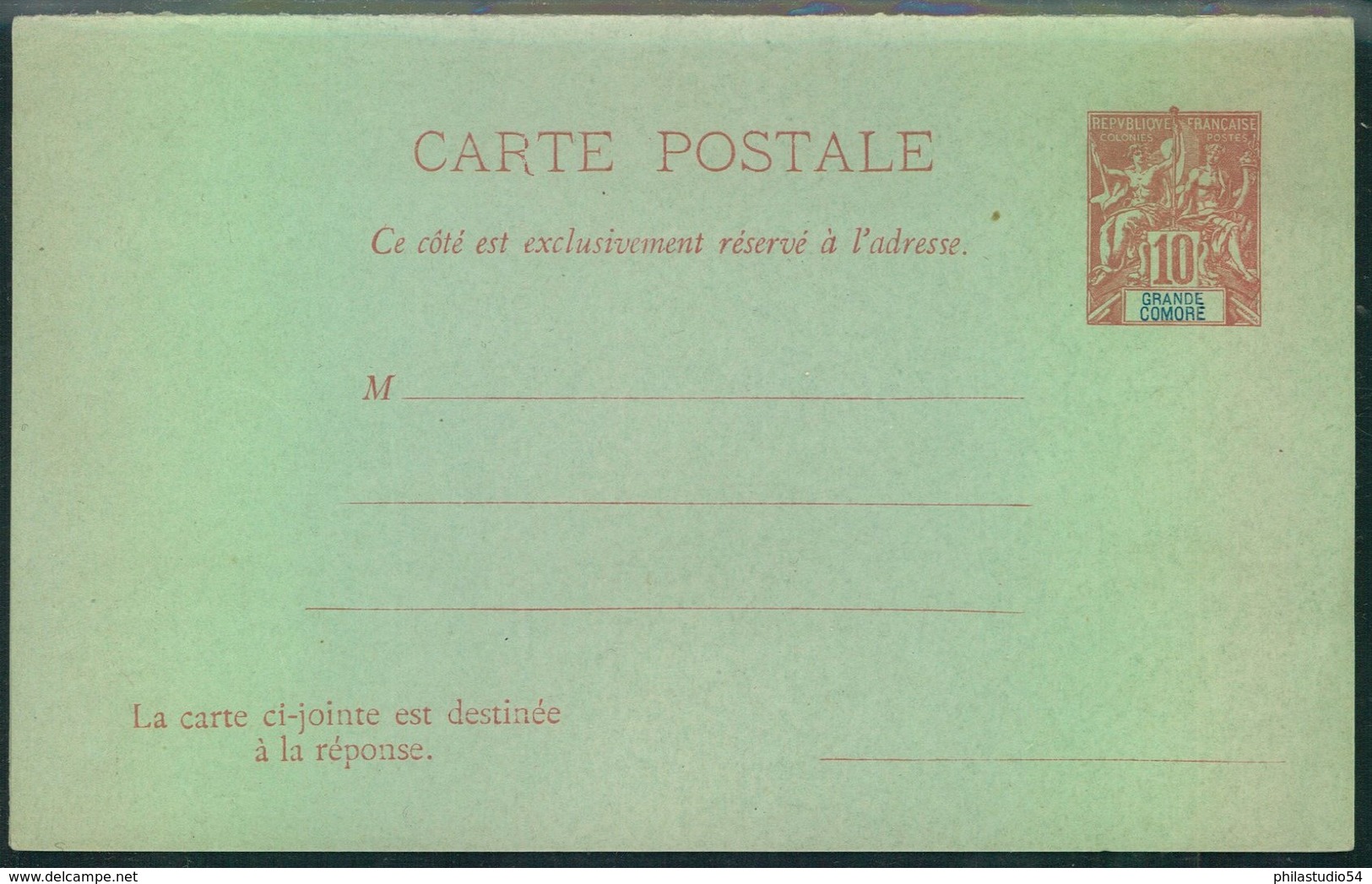 FRENCH COLOLIES: 13 stationery cards and envelopes unused