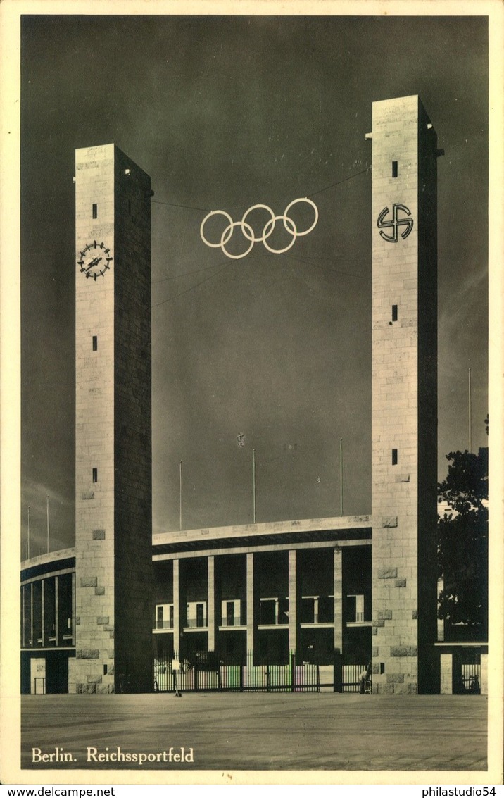 1936, OLYMPICS BERLIN, 12 Picture Cards, One Of Them Used, 11 Unused - Summer 1936: Berlin