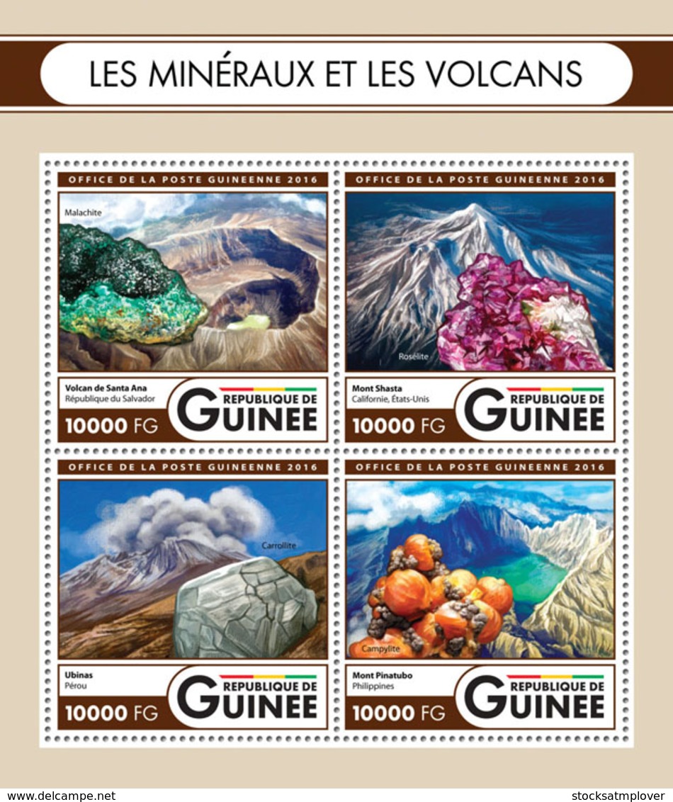 Guinea  2016  Minerals And Volcanoes - Guinée (1958-...)