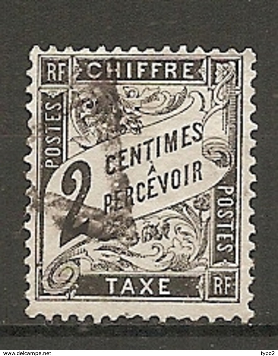 TAXE - Yv. N°  11   (o)   2c   Type Duval  Cote 30  Euro  BE  2 Scans - 1859-1959 Gebraucht