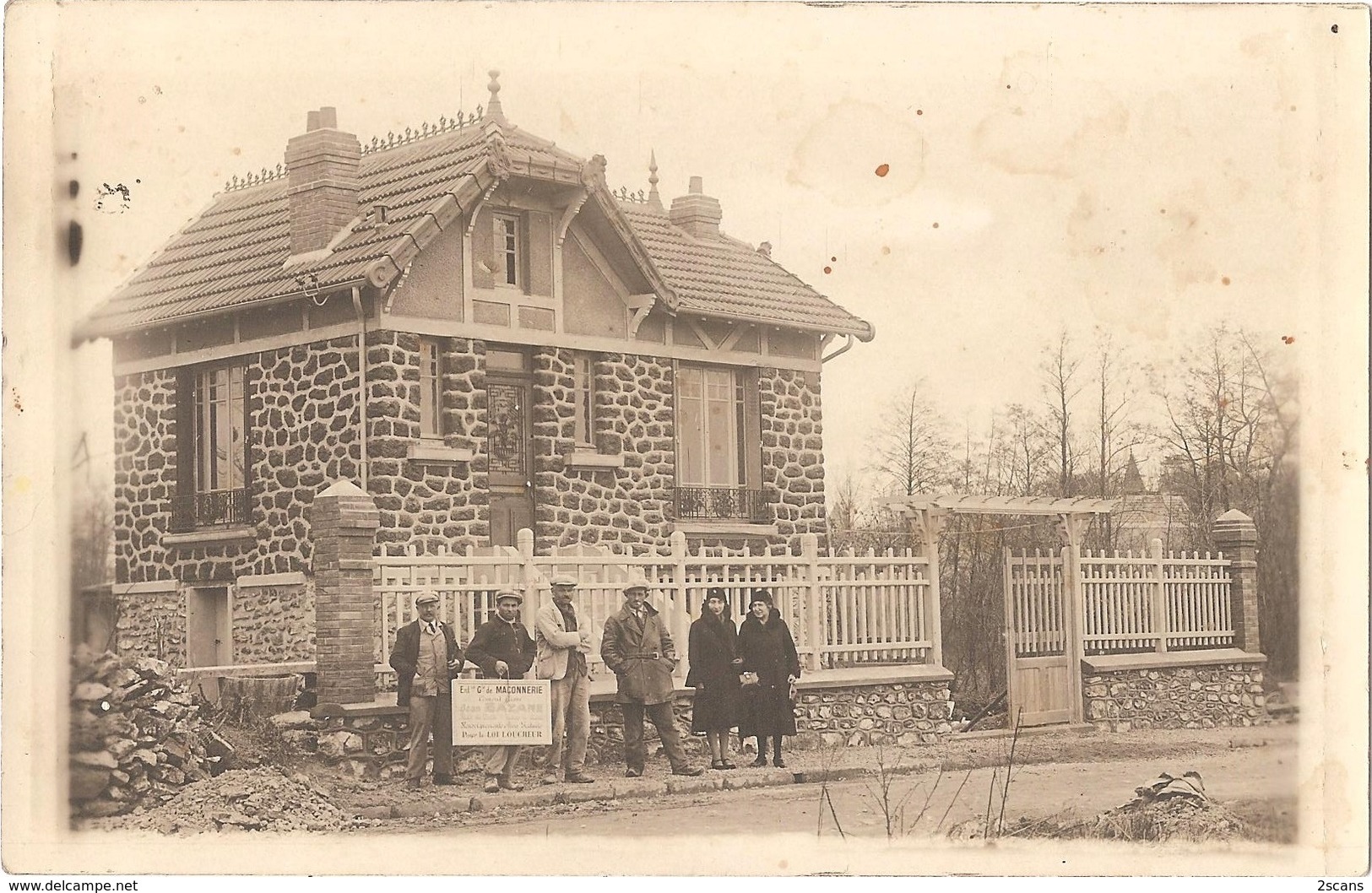 Dépt 93 - NOISY-LE-GRAND - Carte-photo Maison Construite Par Ent. De Maçonnerie Jean BAZANE (rue Du Pont) - Loi Loucheur - Noisy Le Grand