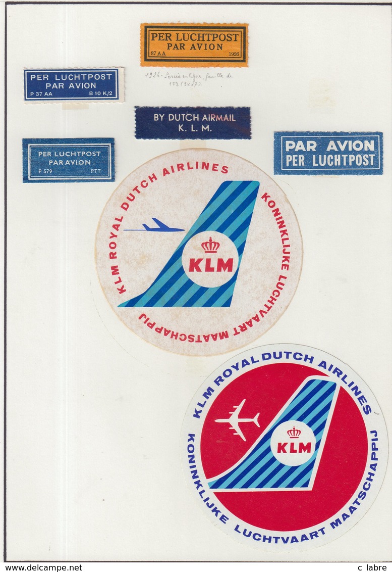 ETIQUETTES A BAGAGES : ALLEMAGNE . KLM . - Baggage Labels & Tags